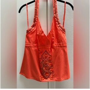 ANTONIO MELANI Coral Embellished V-Neck Camisole